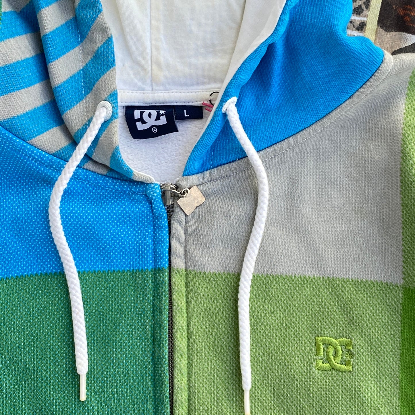 DC Shoes Colourblock Skater Hoodie - L