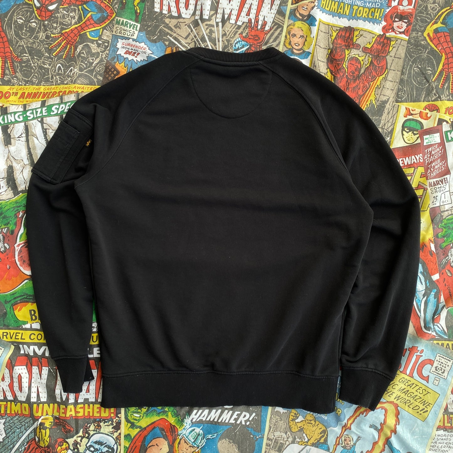 Alpha Industries X-fit Black Sweatshirt - M