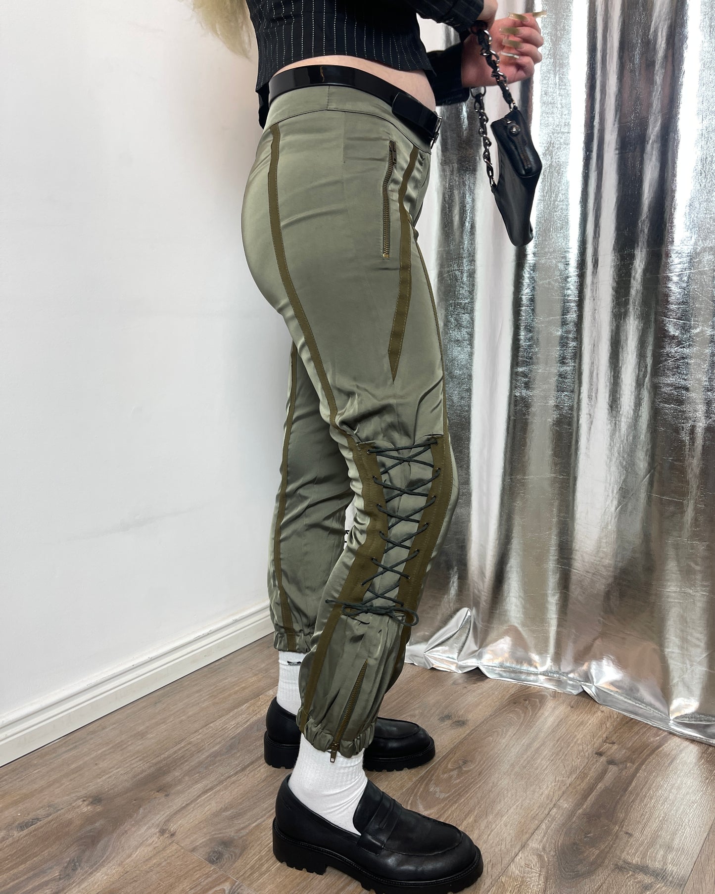 Rinascimento y2k deadstock laced joggers - M