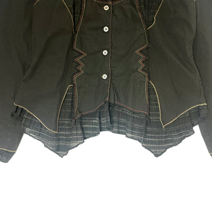 Iconoclast y2k deadstock gothic brown shirt - M/L