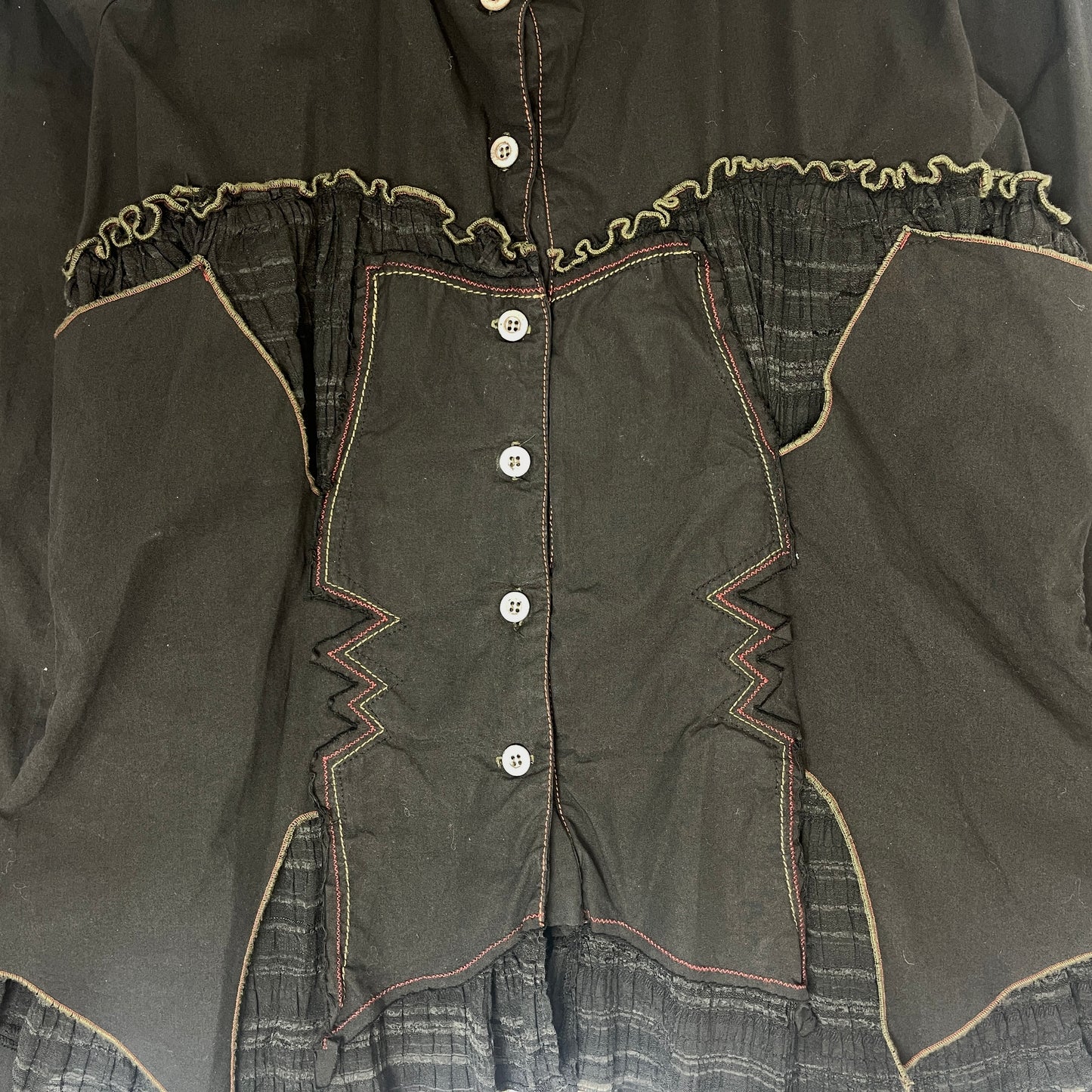 Iconoclast y2k deadstock gothic brown shirt - M/L