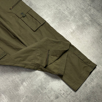 Japanese Design Vintage Outdoor Olive Cargo Pants - 34/M