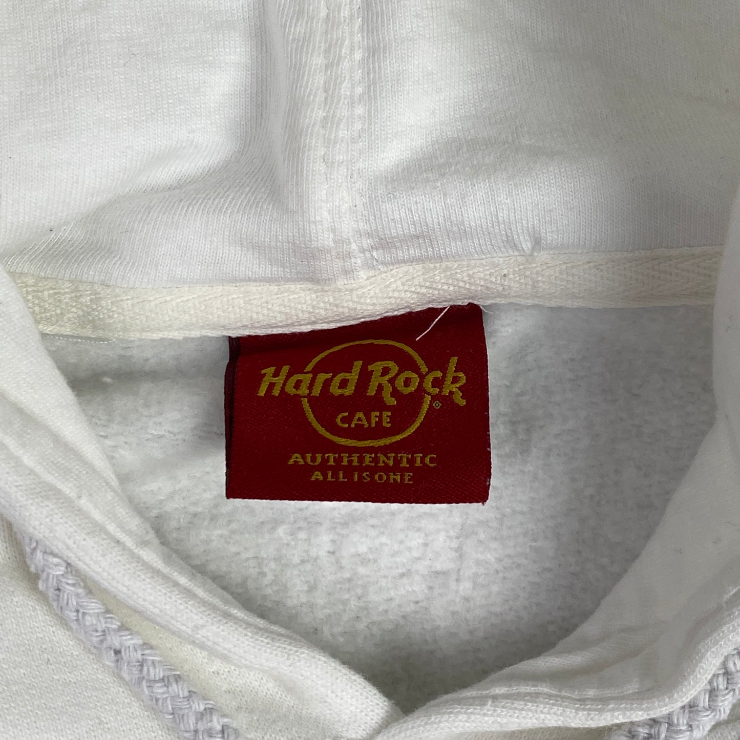 Hard Rock Cafe Brussels White Hoodie - M