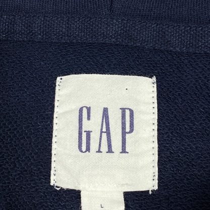 Gap Athletic Dept navy zip-up hoodie with print on the back - M