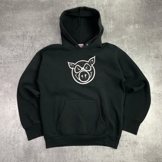 Pig Wheels 2003 dark navy hoodie - M