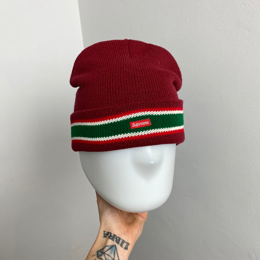 Supreme Heather Loose Gauge Beanie Heather Burgundy O/S