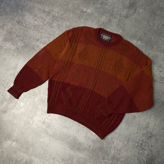 Ralph Lauren Chaps knitted orange sweter - XL