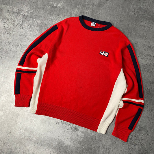 Fila vintage red sweater - L