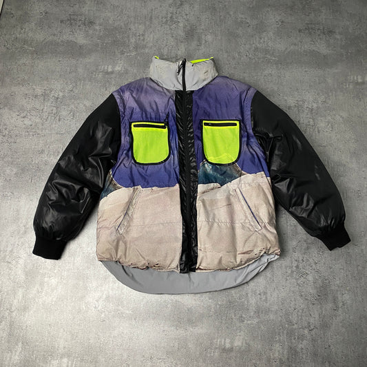 Grimey Puffy Vostok Reflective Grey Jacket L