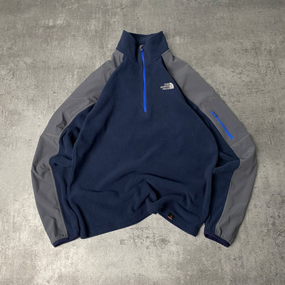 The North Face navy grey fleece - S