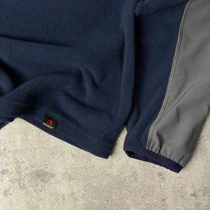 The North Face navy grey fleece - S