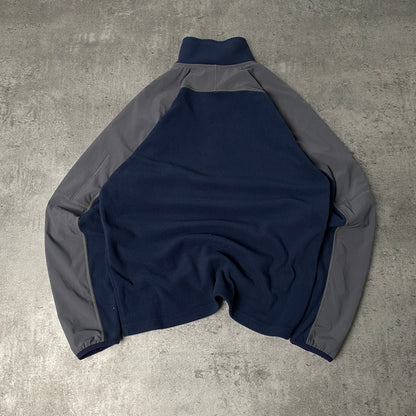 The North Face navy grey fleece - S