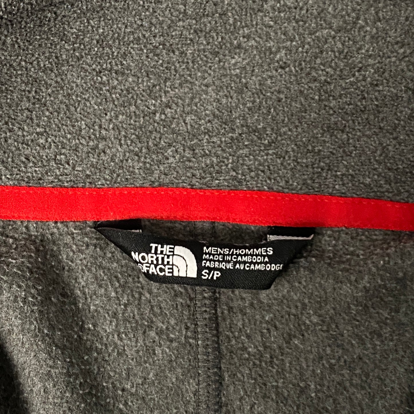 The North Face polartec grey fleece - S