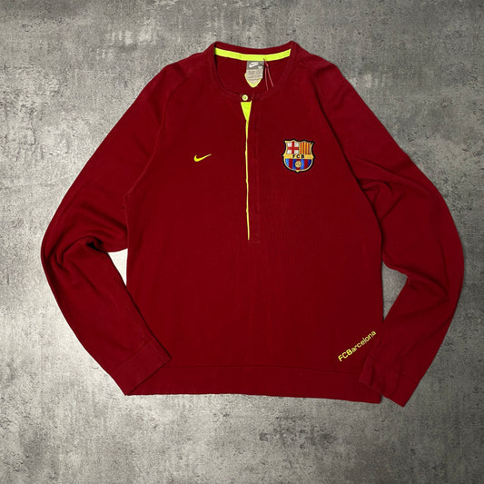 Barcelona kit Nike burgundy longsleeve - M