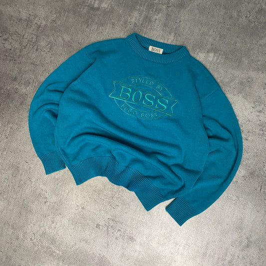 Hugo Boss Sports turquoise sweater - M/L