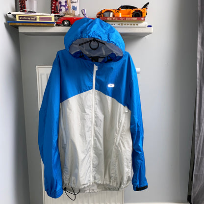 Oakley blue white windbreaker jacket - XXL