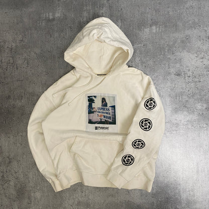 Element x Polaroid white hoodie - xs/s