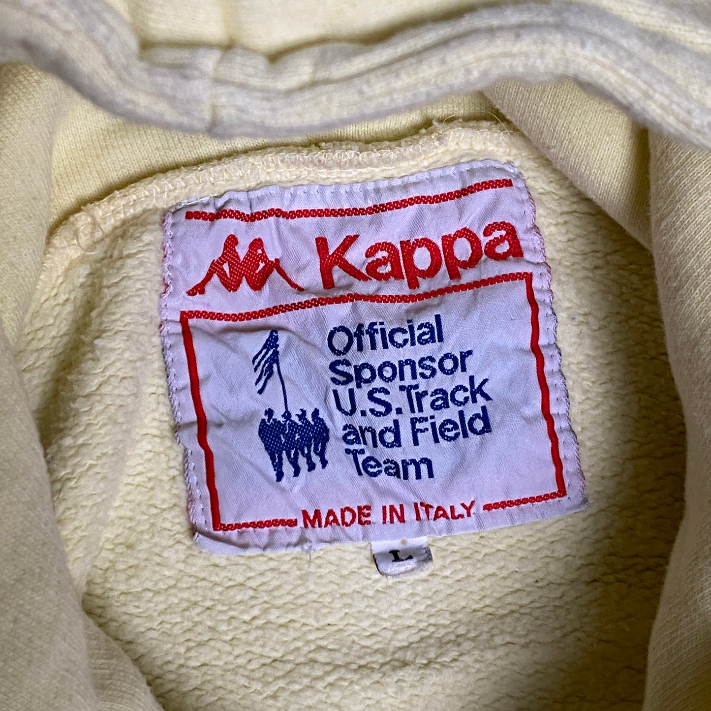 Kappa Vintage light yellow hoodie - L