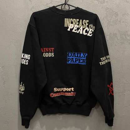 Daily Paper signs black sweatshirt - M