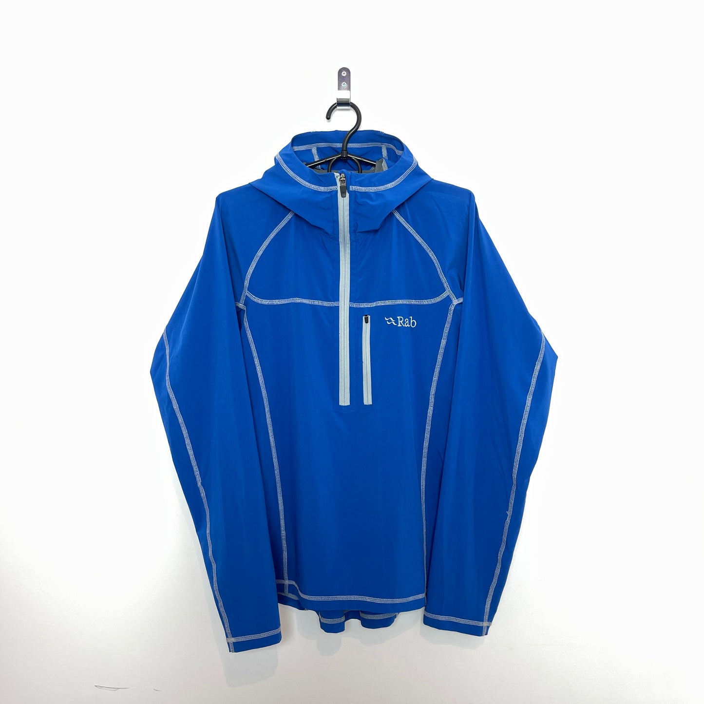 RAB Boreas Half Zip Stretch Blue Hoodie - S