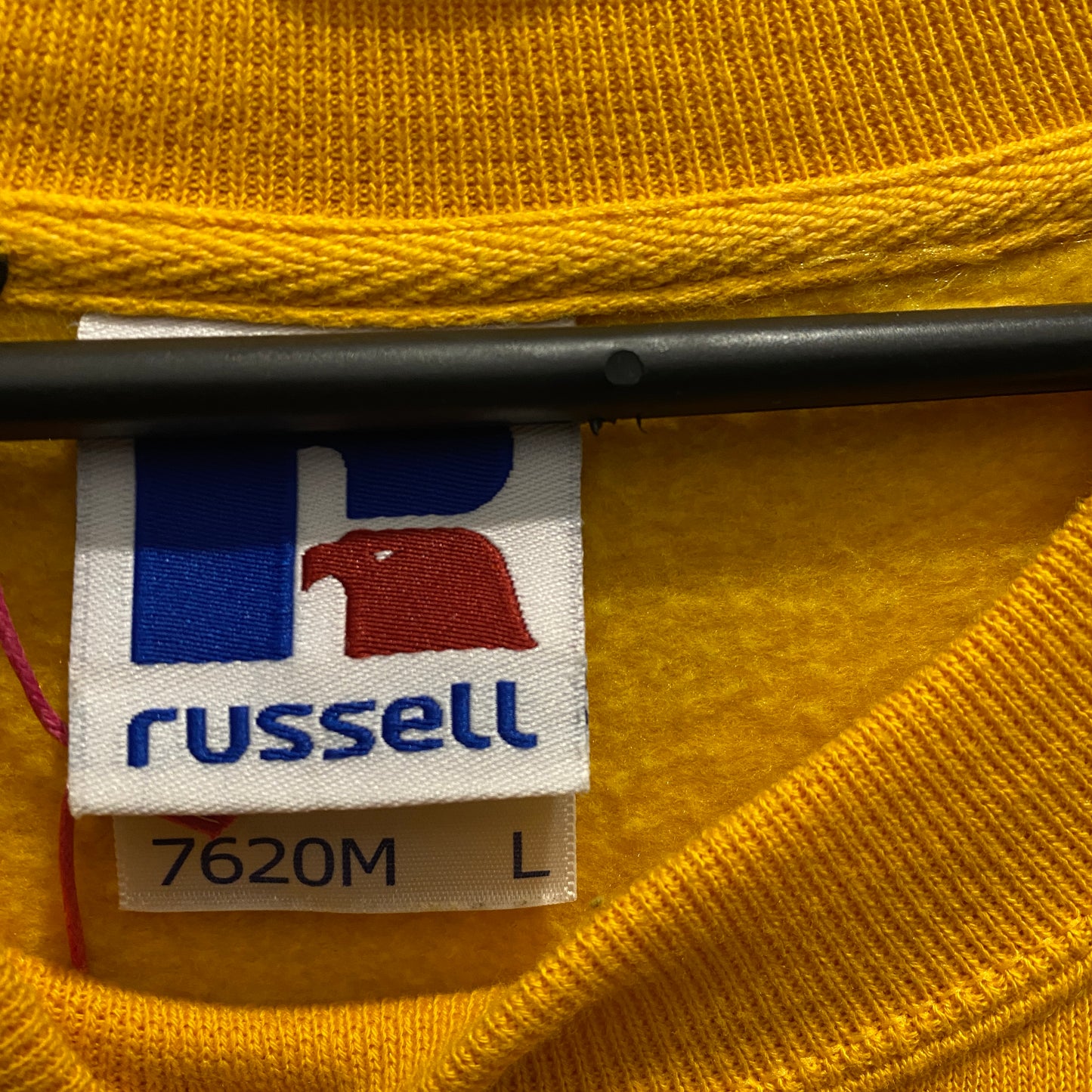 Russell Athletics M yellow college sweatshirt - L