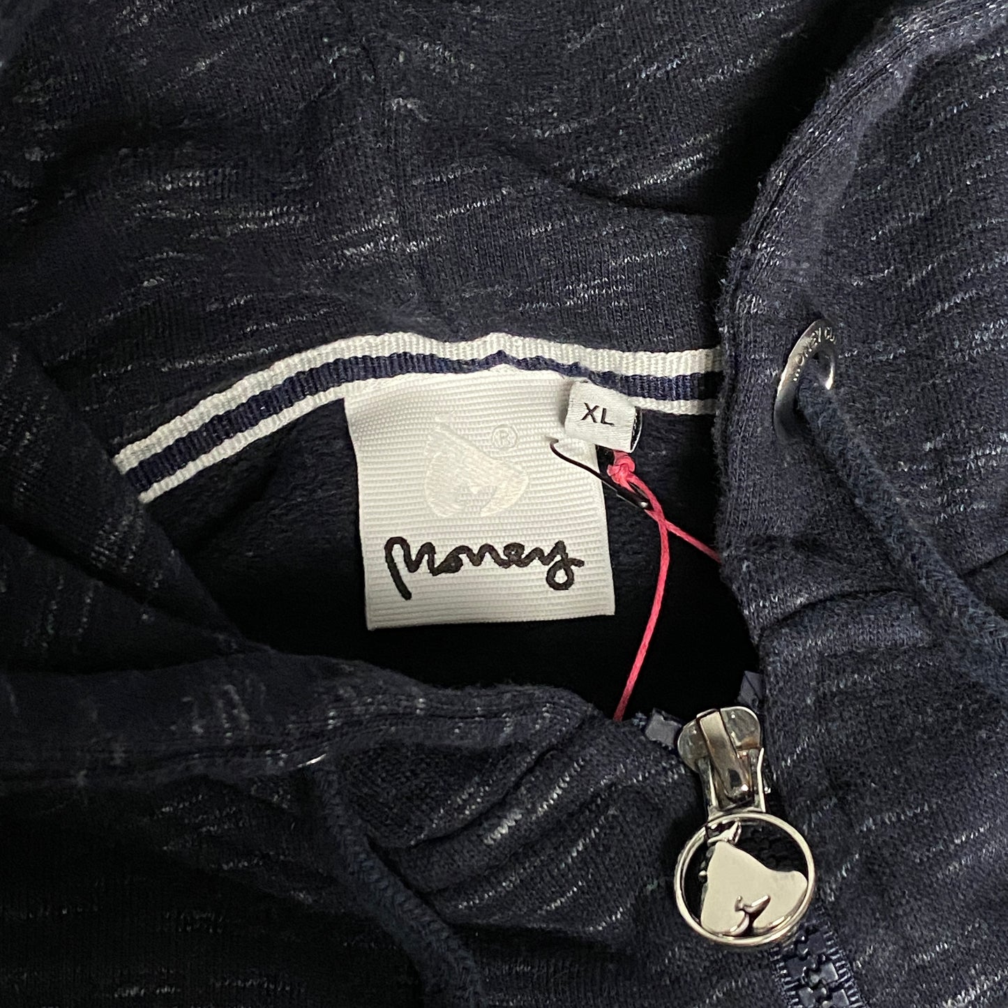 Money navy zip-up hoodie - XL