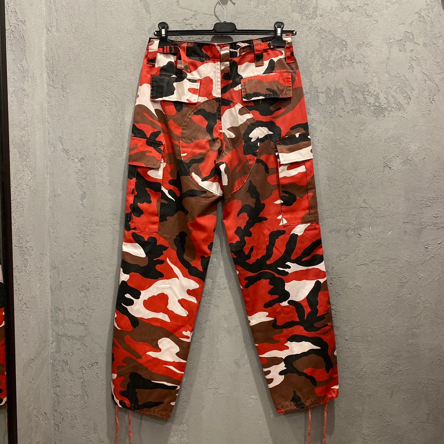 Navy Moro red swag pants - 30