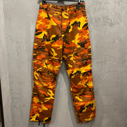 Navy Moro orange swag pants - S