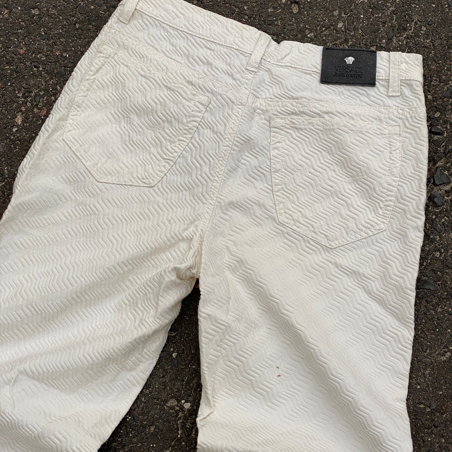 Versace jeans couture white stretch jeans - 32/46