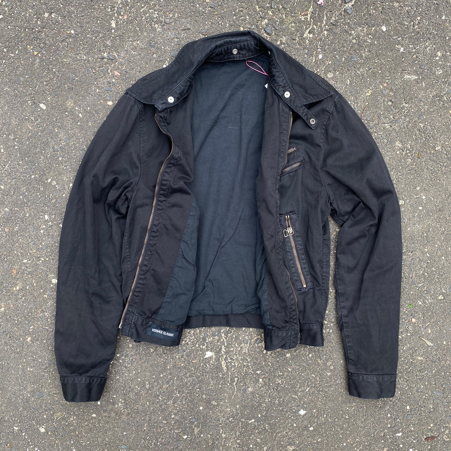 Versace classic archive multipocket black jacket - M