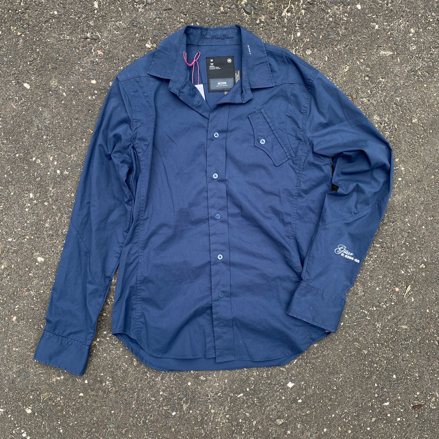 G-star raw navy shirt - M