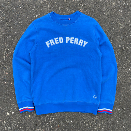 Fred perry heavy  blue sweatshirt - S