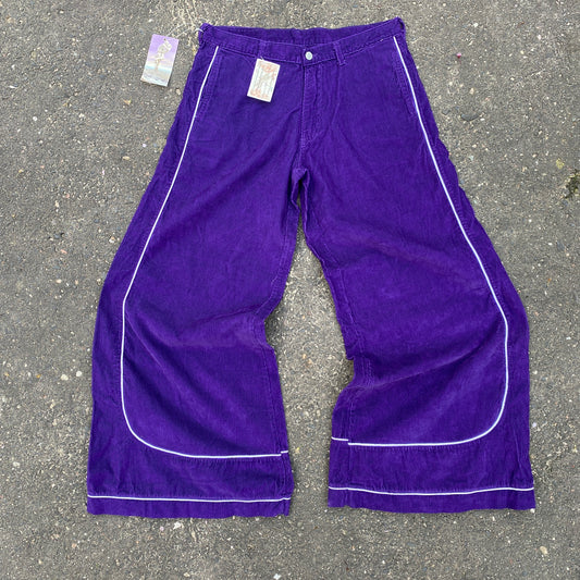 Purple wide pants swag - 34 / L