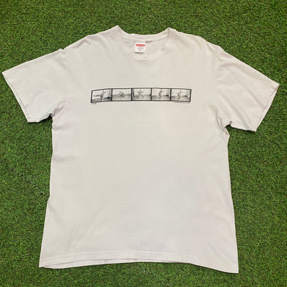 Supreme white tee - M