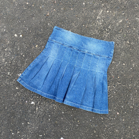 Pussy Y2K Deadstock Jeans Mini Skirt - S