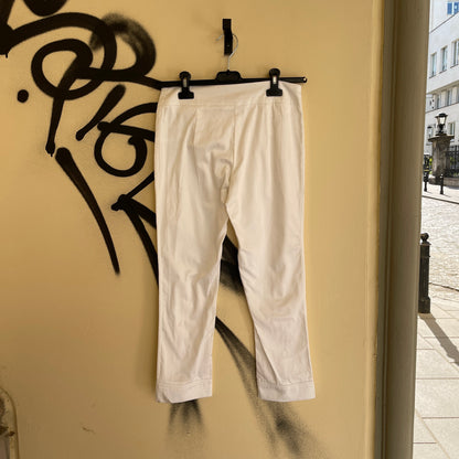 Y2K vintage white laced capris - 36/S