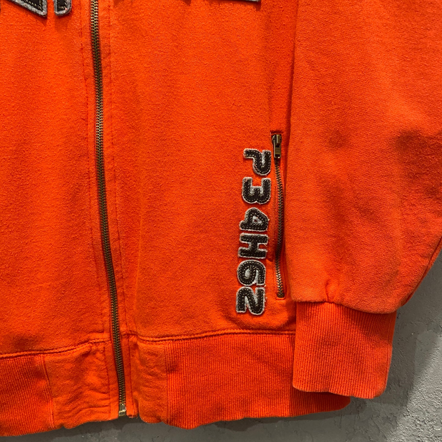 Industrial orange swag zip-up - XL