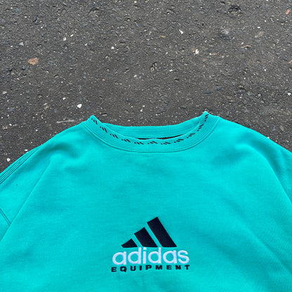 Adidas Equipment green vintage crewneck sweatshirt - L