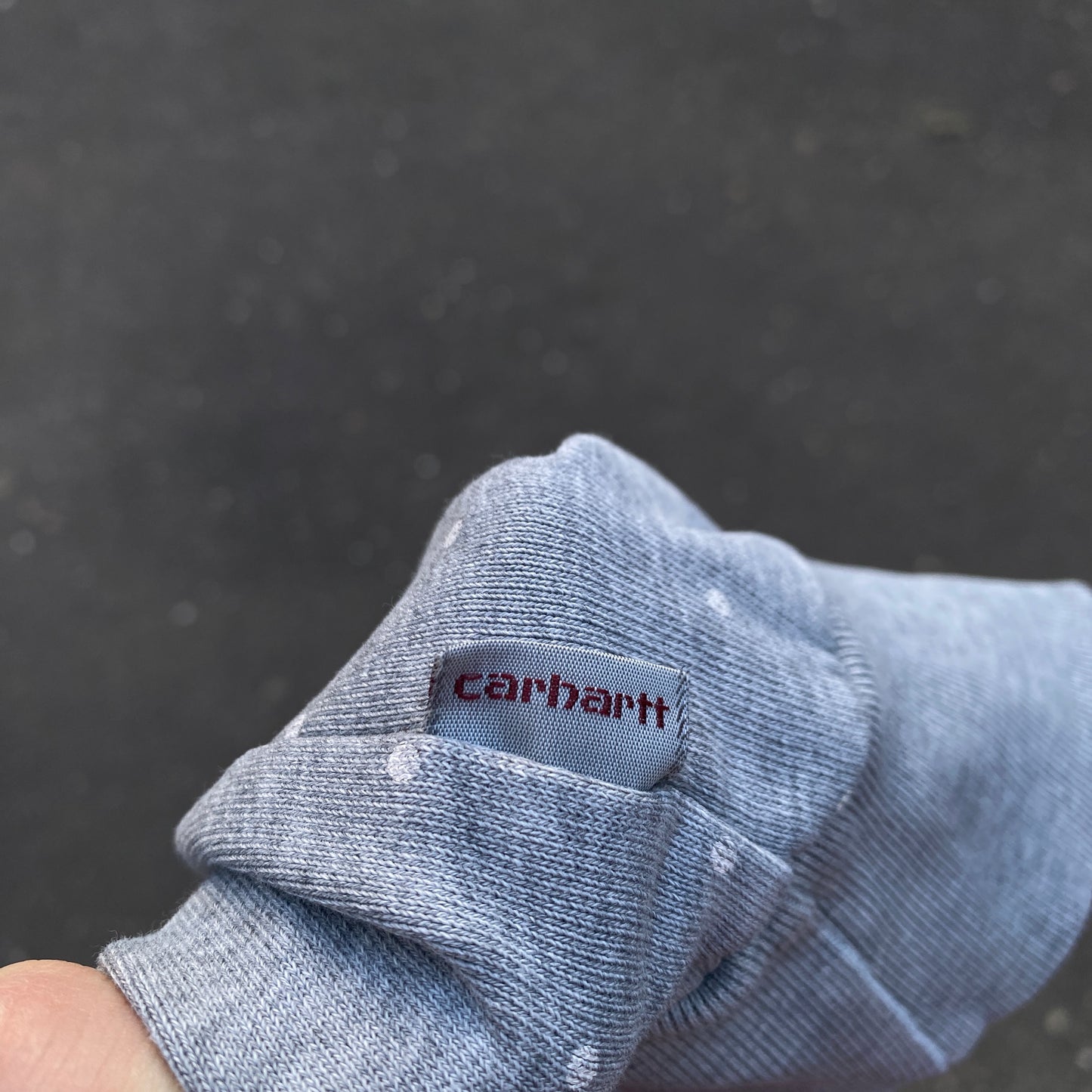 Carhartt denton sweat grey logo longsleeve - L